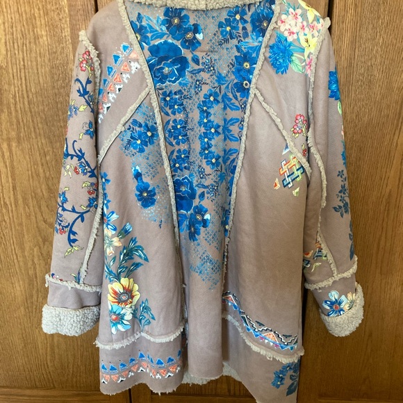 JohnnyWas Shearling Fall Jacket New - Picture 2 of 5